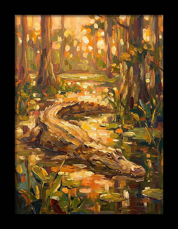 Caiman In The Wetlands