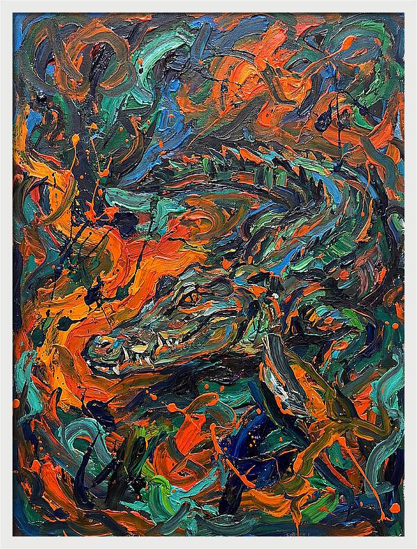 Caiman In Vibrant Chaos