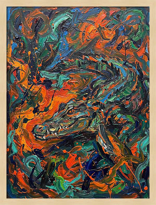 Caiman In Vibrant Chaos