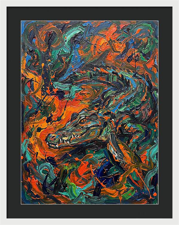 Caiman In Vibrant Chaos