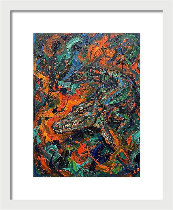 Caiman In Vibrant Chaos