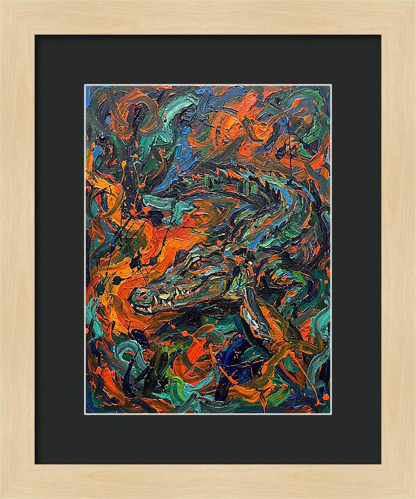 Caiman In Vibrant Chaos