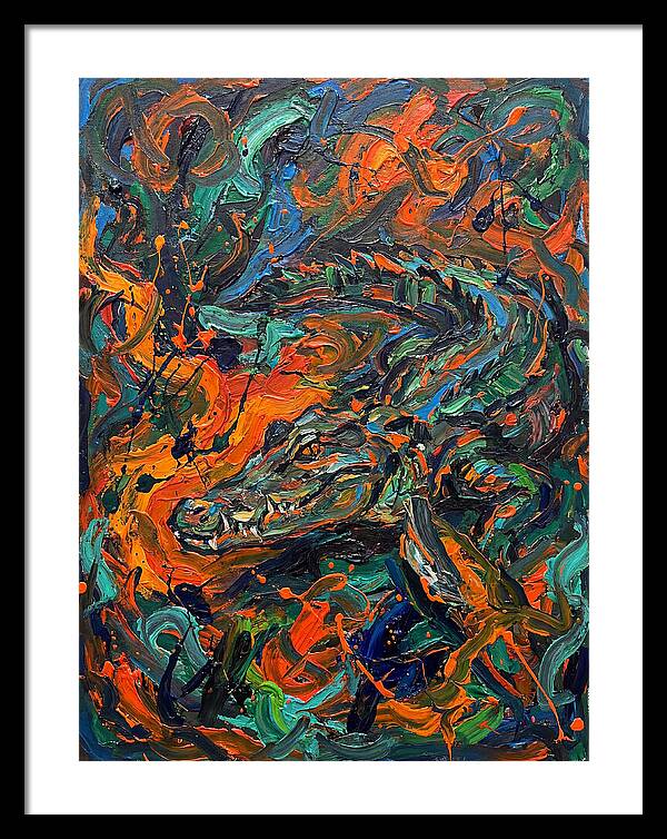 Caiman In Vibrant Chaos