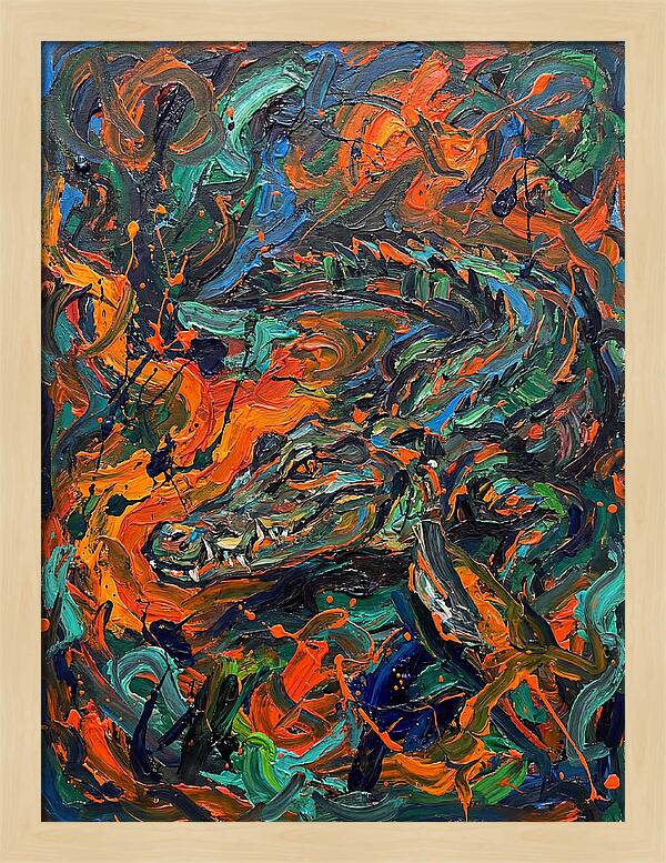 Caiman In Vibrant Chaos