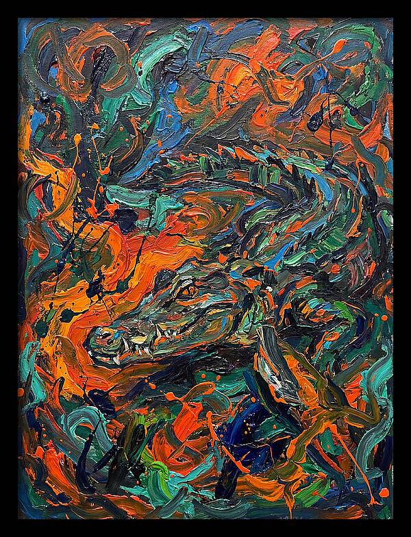 Caiman In Vibrant Chaos