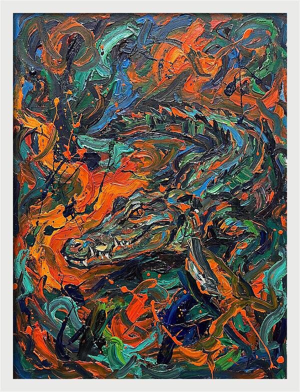 Caiman In Vibrant Chaos