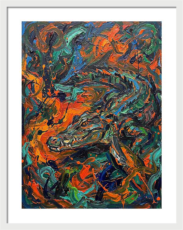 Caiman In Vibrant Chaos