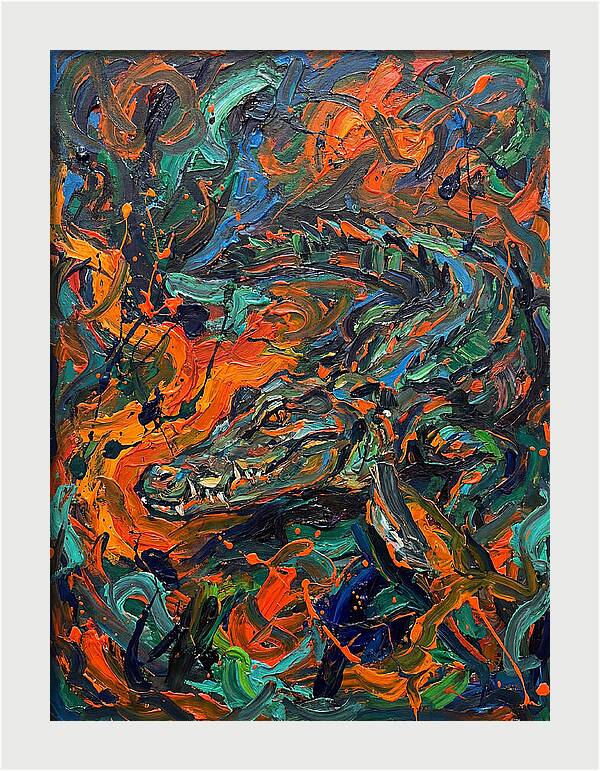 Caiman In Vibrant Chaos