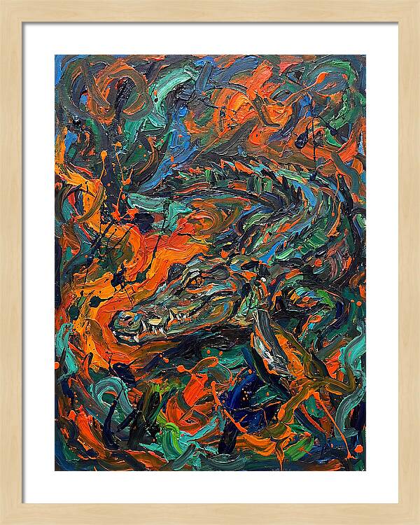 Caiman In Vibrant Chaos