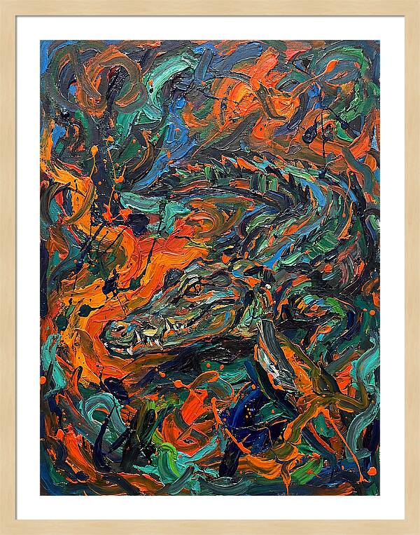 Caiman In Vibrant Chaos