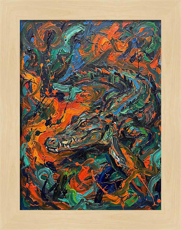 Caiman In Vibrant Chaos