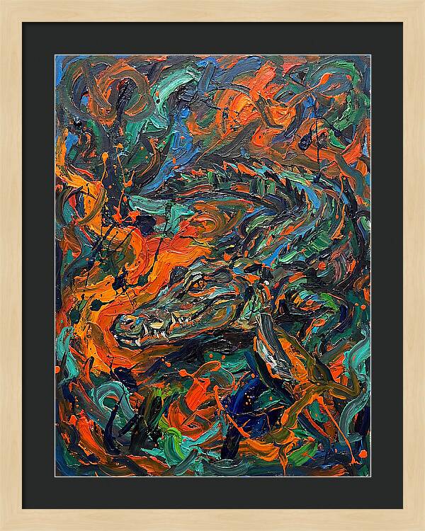 Caiman In Vibrant Chaos