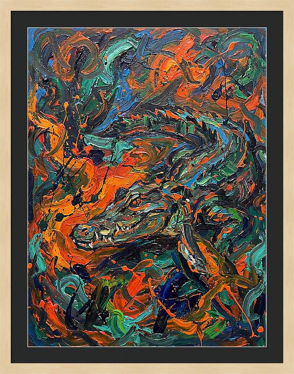 Caiman In Vibrant Chaos