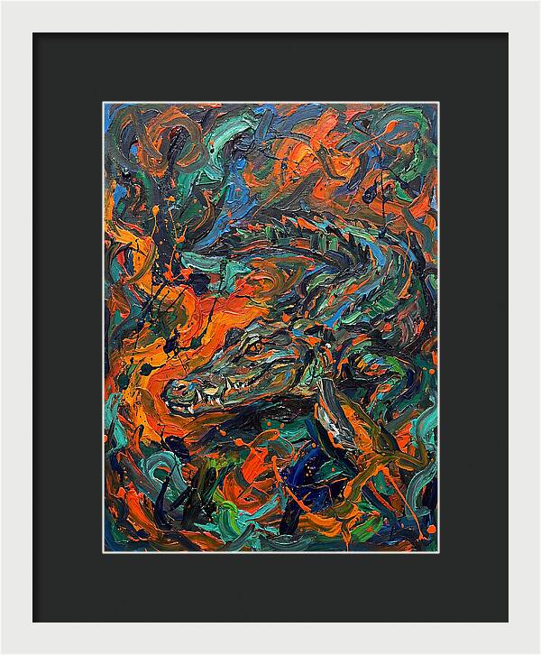 Caiman In Vibrant Chaos