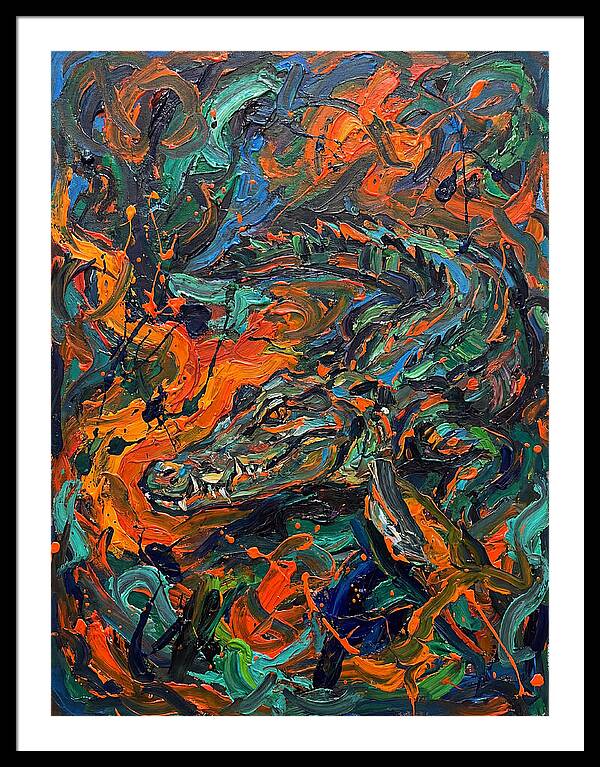 Caiman In Vibrant Chaos