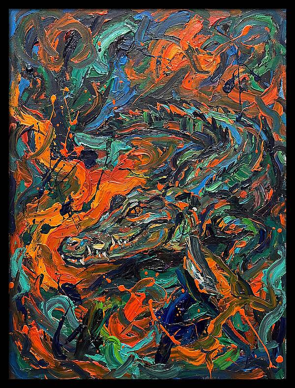 Caiman In Vibrant Chaos