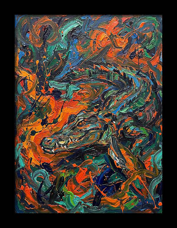 Caiman In Vibrant Chaos