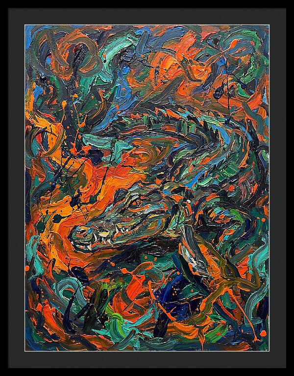 Caiman In Vibrant Chaos