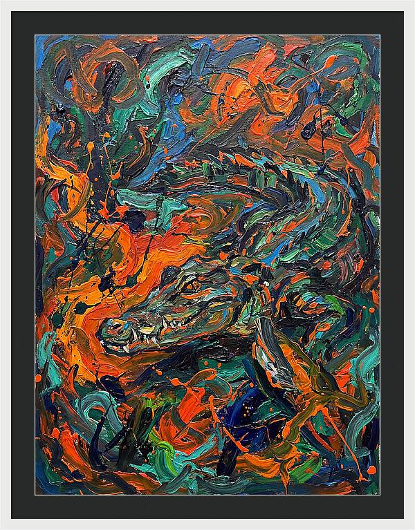Caiman In Vibrant Chaos