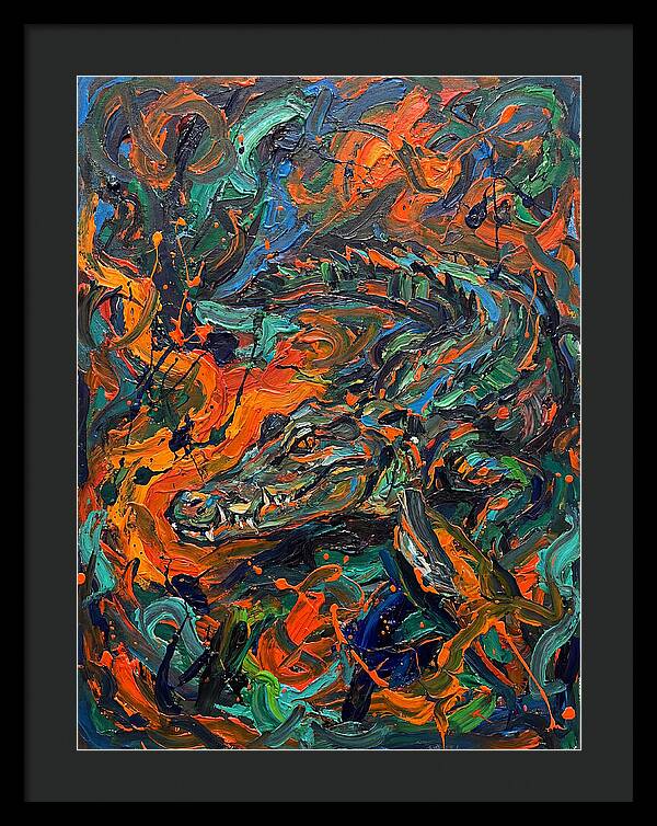 Caiman In Vibrant Chaos