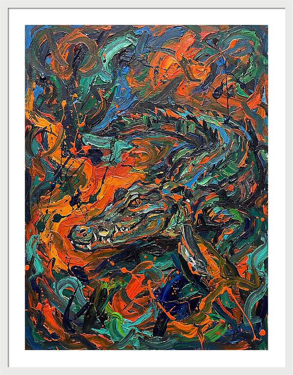 Caiman In Vibrant Chaos