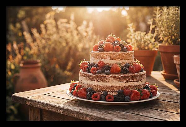 Cake With Fresh Berries