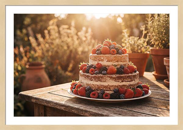 Cake With Fresh Berries