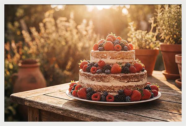 Cake With Fresh Berries
