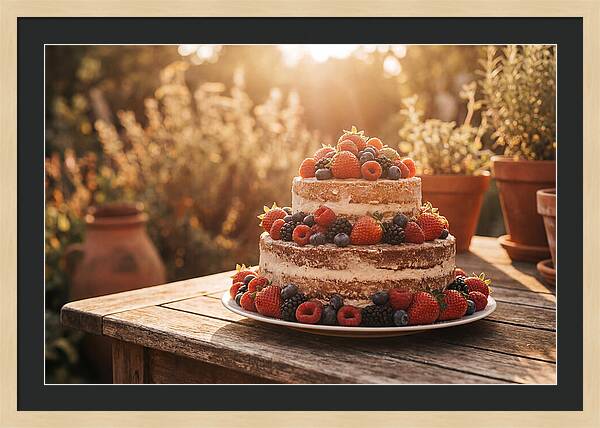Cake With Fresh Berries
