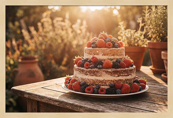 Cake With Fresh Berries