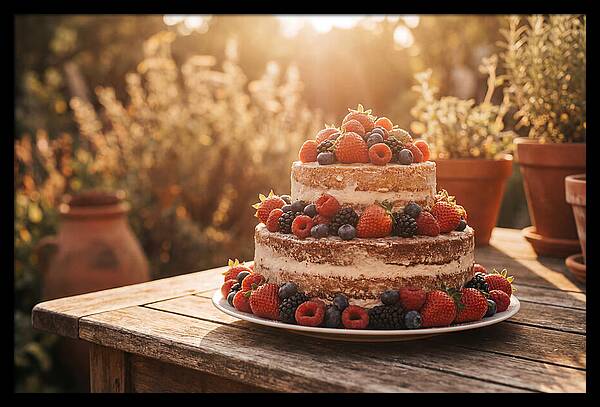 Cake With Fresh Berries
