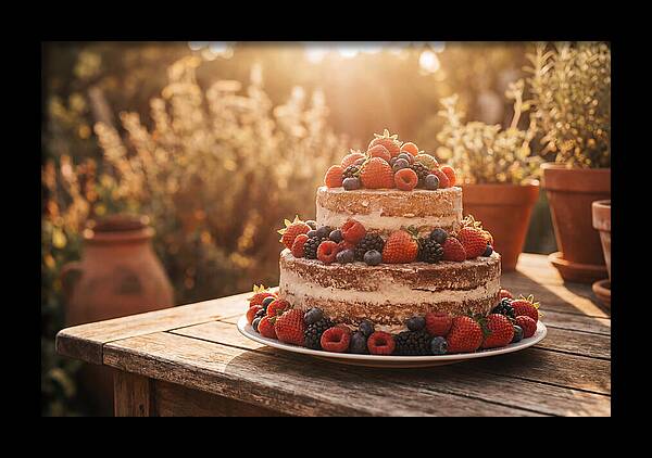 Cake With Fresh Berries