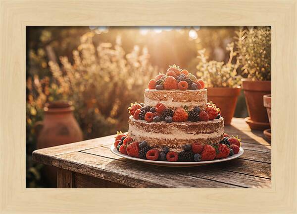 Cake With Fresh Berries