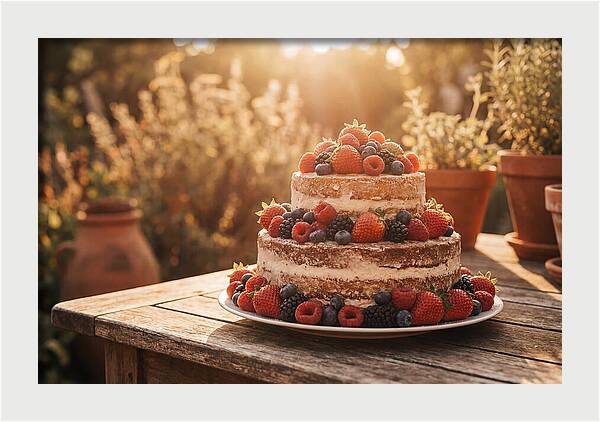 Cake With Fresh Berries