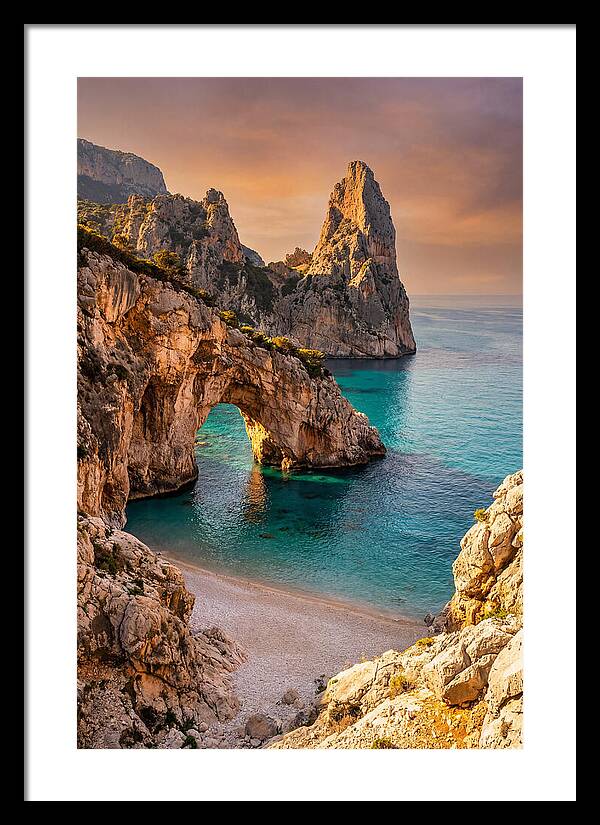 Cala Goloritze Natural Arch At Sunset