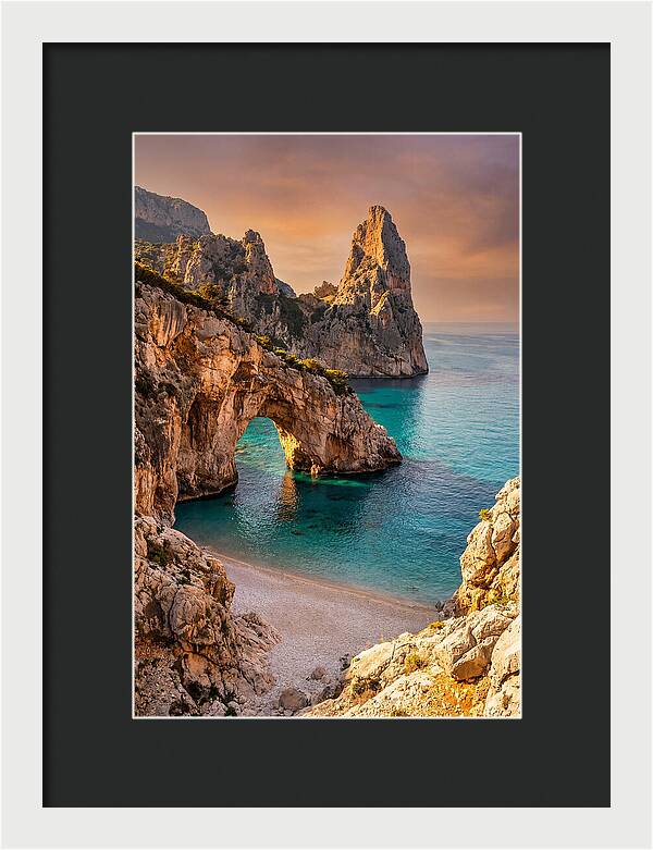 Cala Goloritze Natural Arch At Sunset