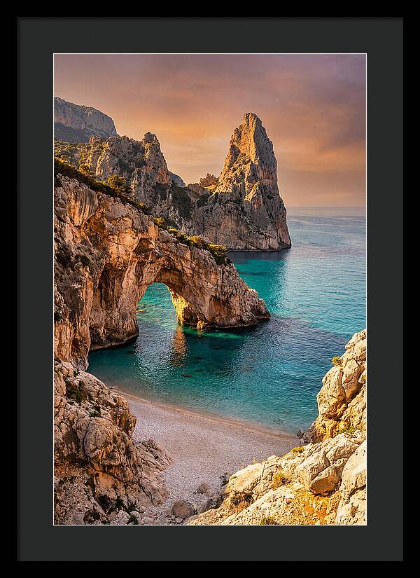 Cala Goloritze Natural Arch At Sunset