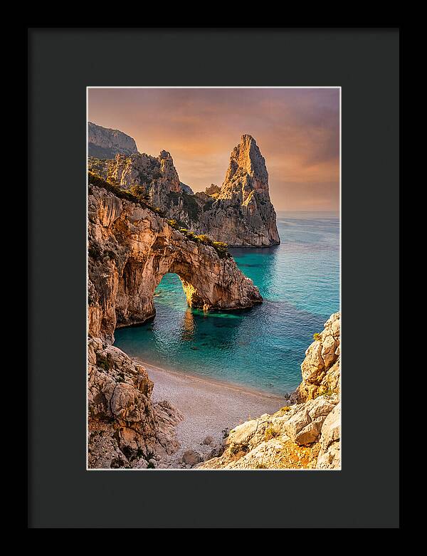Cala Goloritze Natural Arch At Sunset