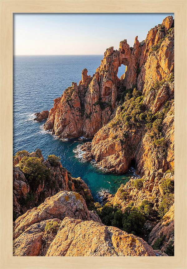 Calanques De Piana At Golden Hour