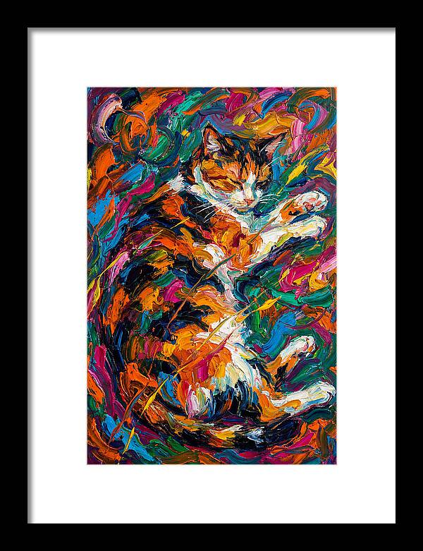 Calico Cat In Vibrant Colors