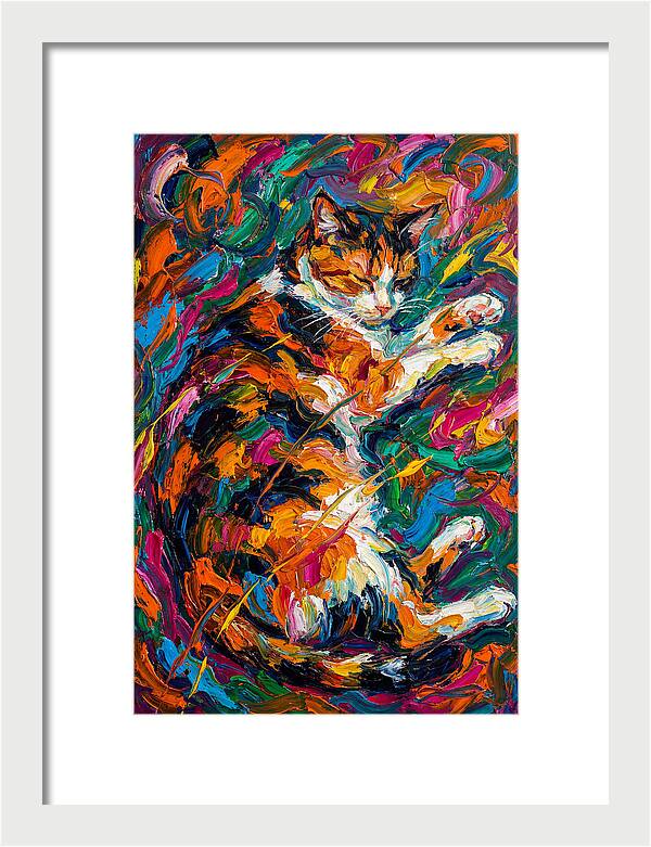 Calico Cat In Vibrant Colors