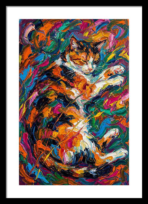 Calico Cat In Vibrant Colors