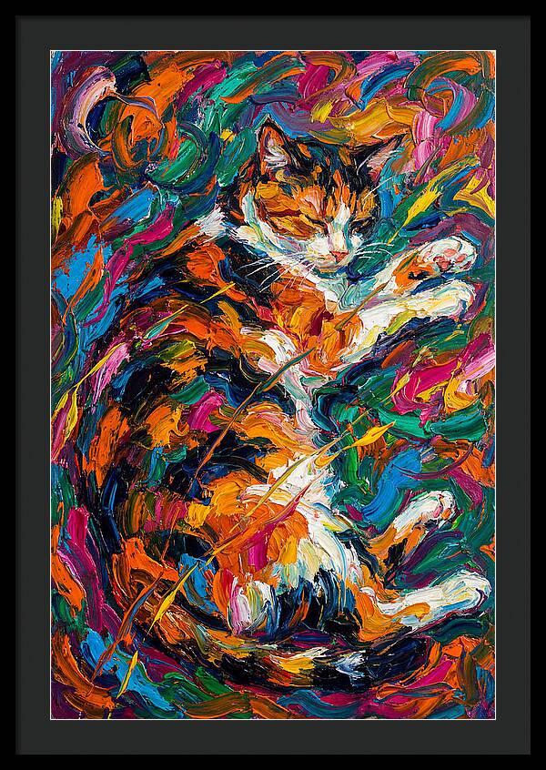 Calico Cat In Vibrant Colors