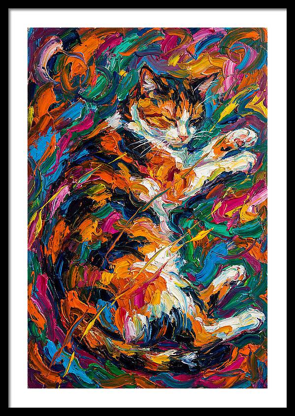 Calico Cat In Vibrant Colors