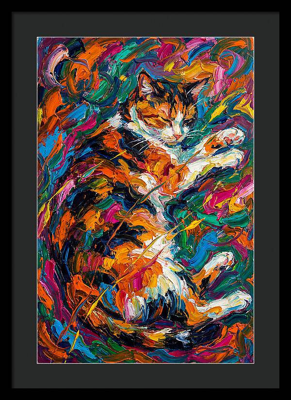 Calico Cat In Vibrant Colors