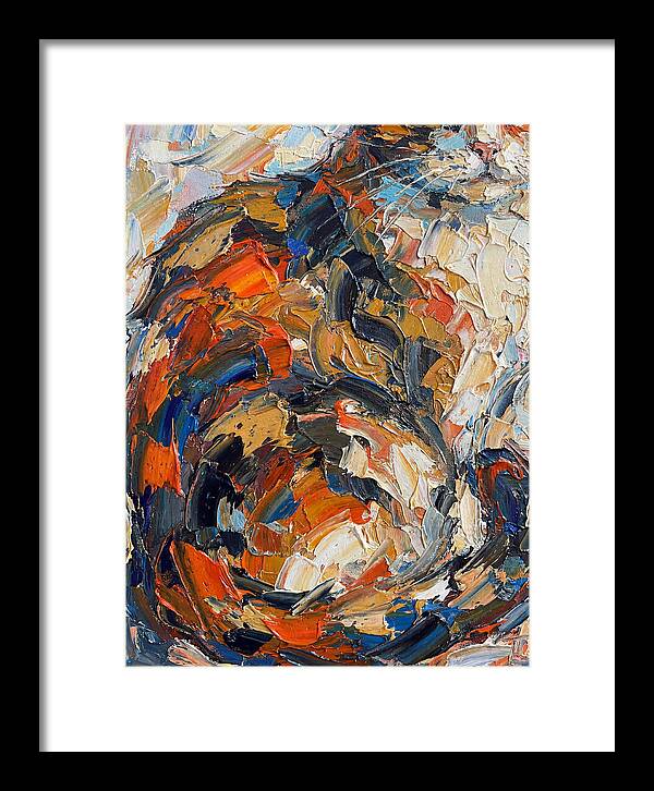 Calico Cat In Vibrant Swirls