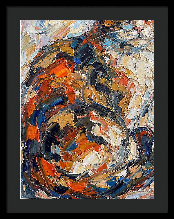Calico Cat In Vibrant Swirls