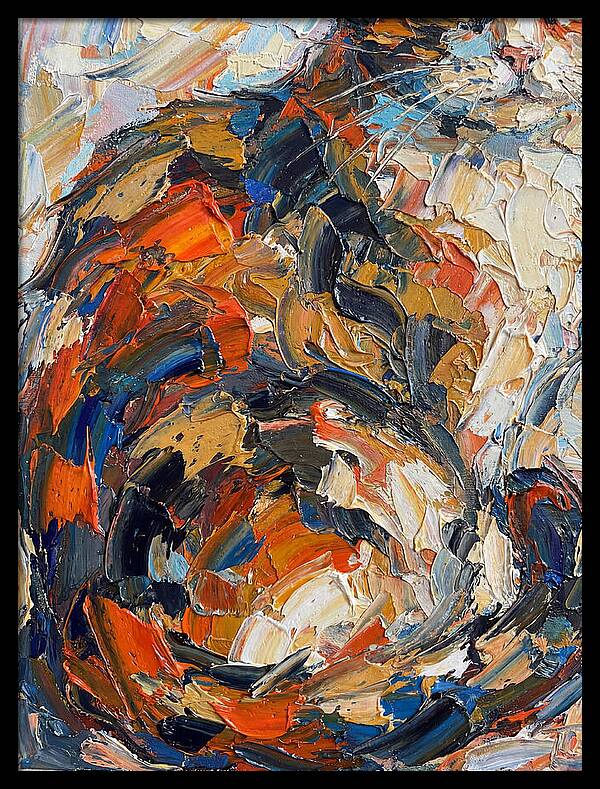 Calico Cat In Vibrant Swirls