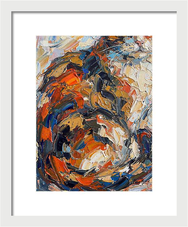 Calico Cat In Vibrant Swirls