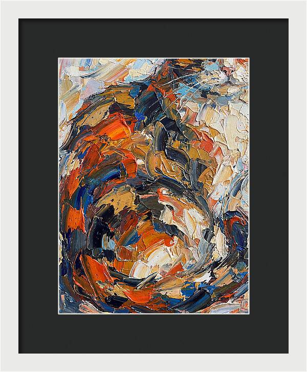 Calico Cat In Vibrant Swirls